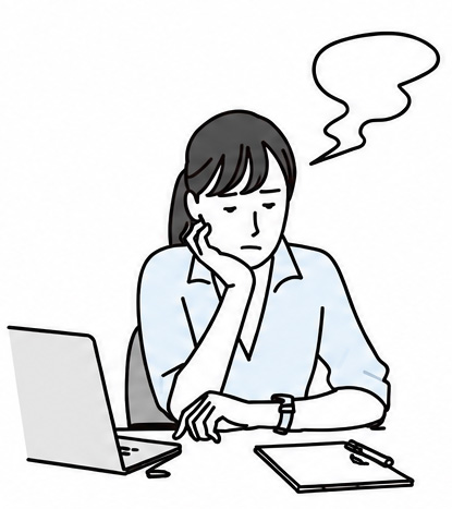 悩む女性社員